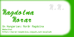 magdolna morar business card