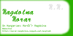 magdolna morar business card